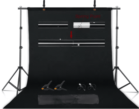 Fond Vert Streaming — Kit Support + Toile Chromakey 2x2m / 2x3m - GamerZone