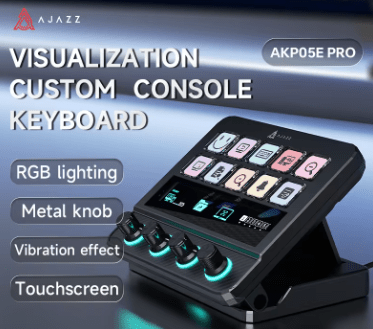 Panneau de Contrôle AJAZZ AKP03 — Clavier Programmable Streaming & Audio - GamerZone