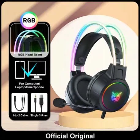 Casque gaming oreilles de chat RGB surround — PC PS4 Xbox GamerZone