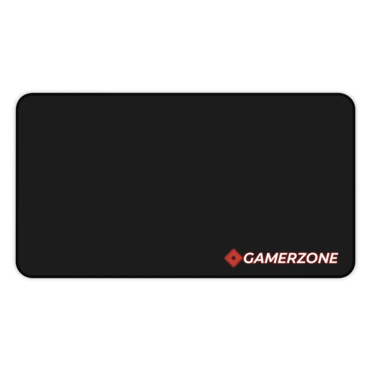 Tapis de Bureau GamerZone — Grand Tapis Gaming Noir avec Logo Rouge - GamerZone