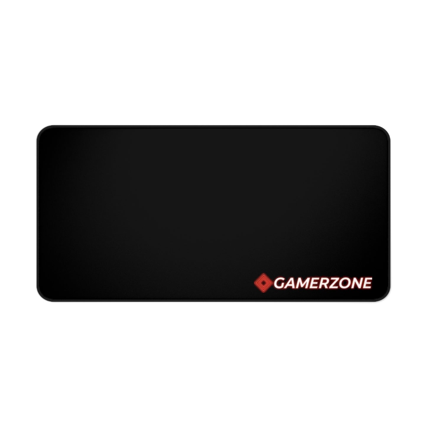Tapis de Bureau GamerZone — Grand Tapis Gaming Noir avec Logo Rouge - GamerZone