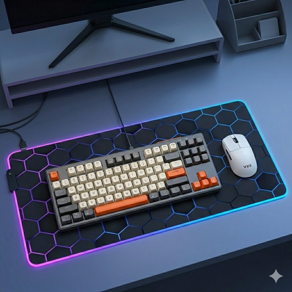 pack gaming compact clavier souris tapis XXL RGB GamerZone