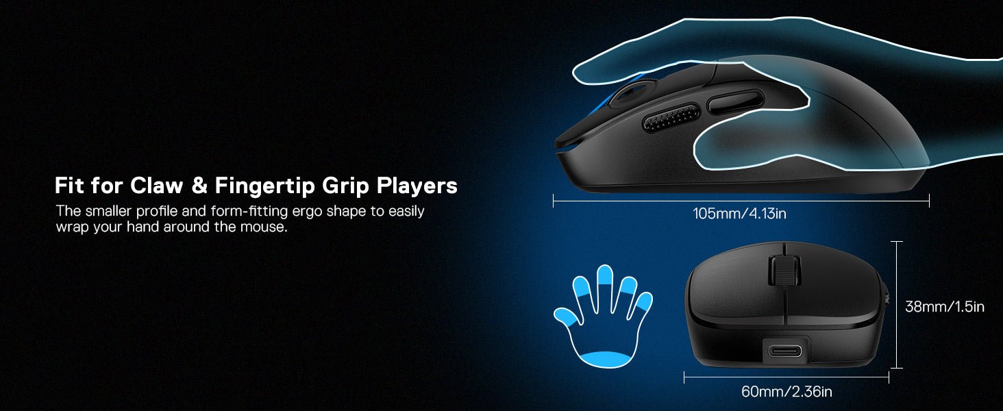 Souris Gaming Filaire Ultra Légère Redragon M817 24000 DPI - GamerZone