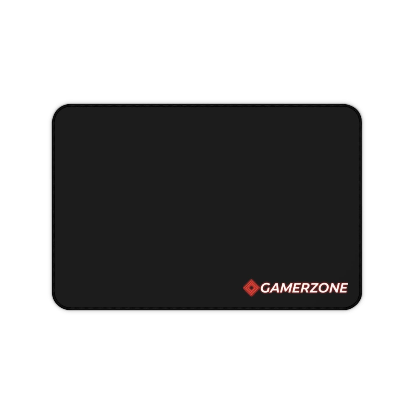 Tapis de Bureau GamerZone — Grand Tapis Gaming Noir avec Logo Rouge - GamerZone