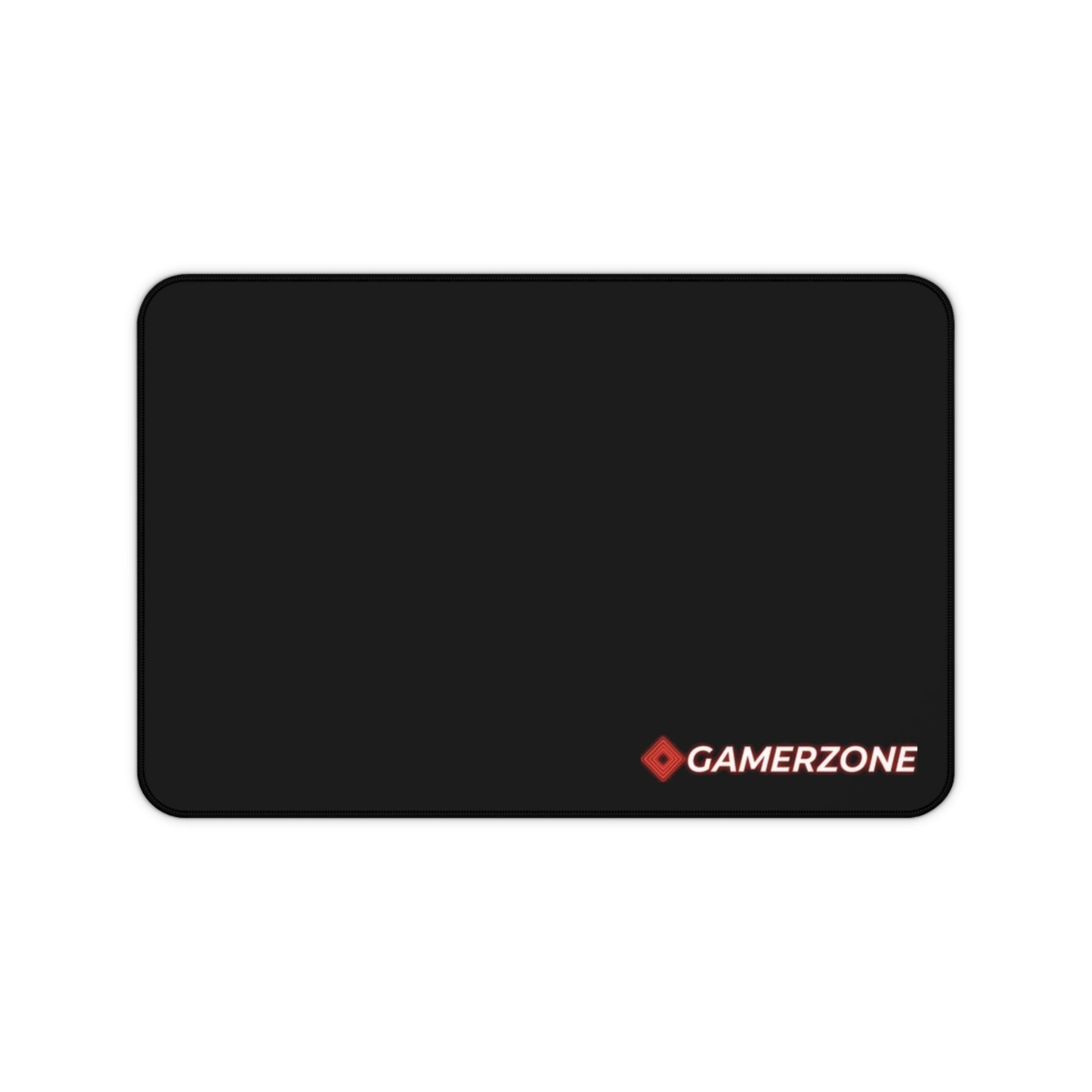 Tapis de Bureau GamerZone — Grand Tapis Gaming Noir avec Logo Rouge - GamerZone