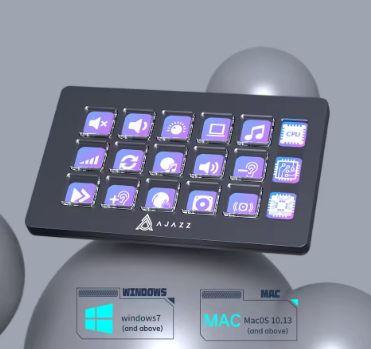 Panneau de Contrôle AJAZZ AKP03 — Clavier Programmable Streaming & Audio - GamerZone