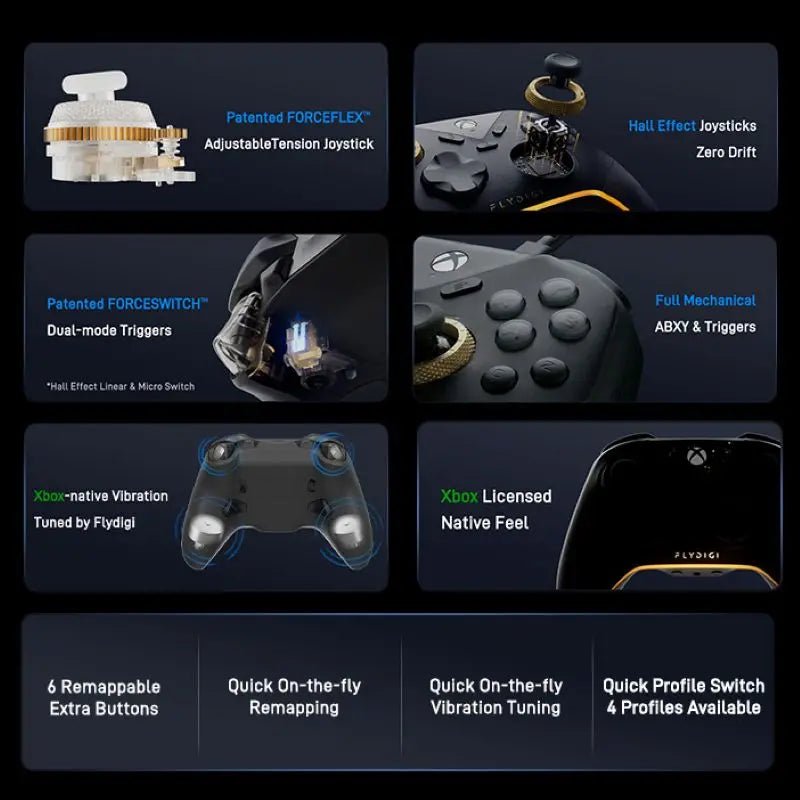 Manette Gaming FLYDIGI VADER 5S — Filaire Xbox & PC / Hall Effect - GamerZone