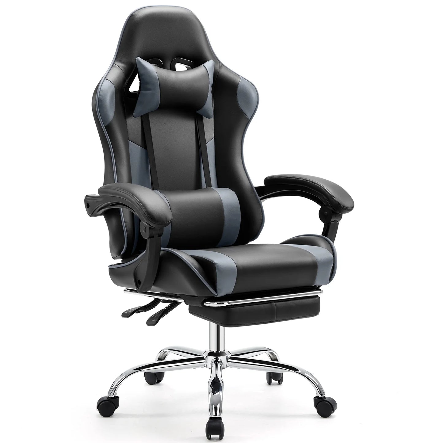 Chaise Gaming JHK — Cuir PU, Repose-pieds, Accoudoirs Réglables, Soutien Lombaire - GamerZone