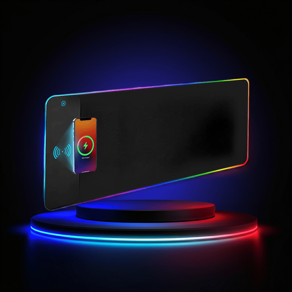 Tapis de Souris Gaming RGB Chargeur Sans Fil 15W XL - GamerZone