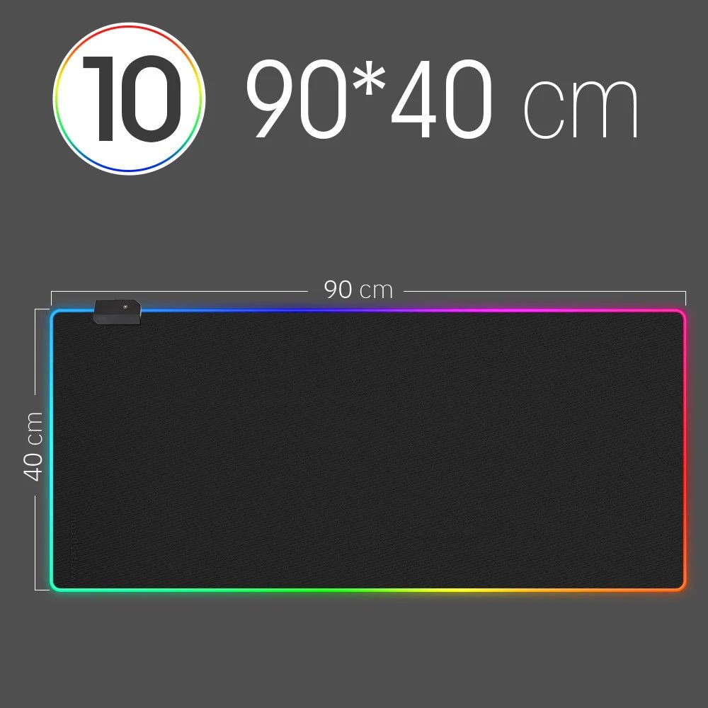 Tapis de souris gaming RGB XXL 90x40cm — GamerZone