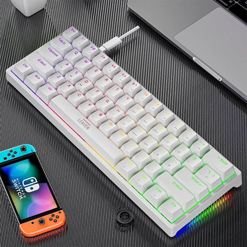 Clavier mécanique gaming compact K620 61 touches RGB Hot-Swap — GamerZone