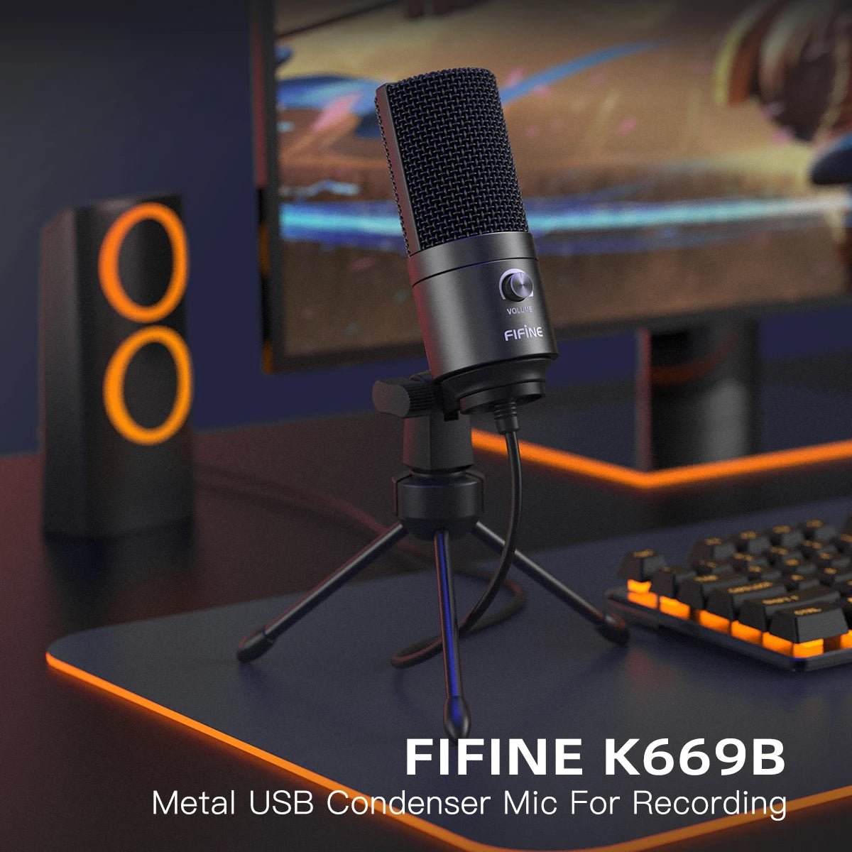 Micro USB FIFINE K669B — Condensateur Studio / Streaming - GamerZone