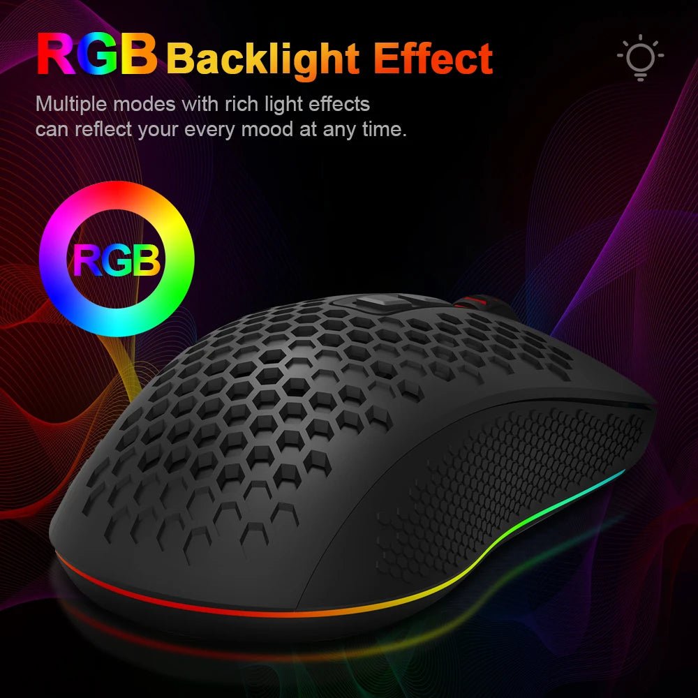 Souris Gaming Sans Fil Redragon RGB — Bluetooth / 2.4G / Filaire - GamerZone