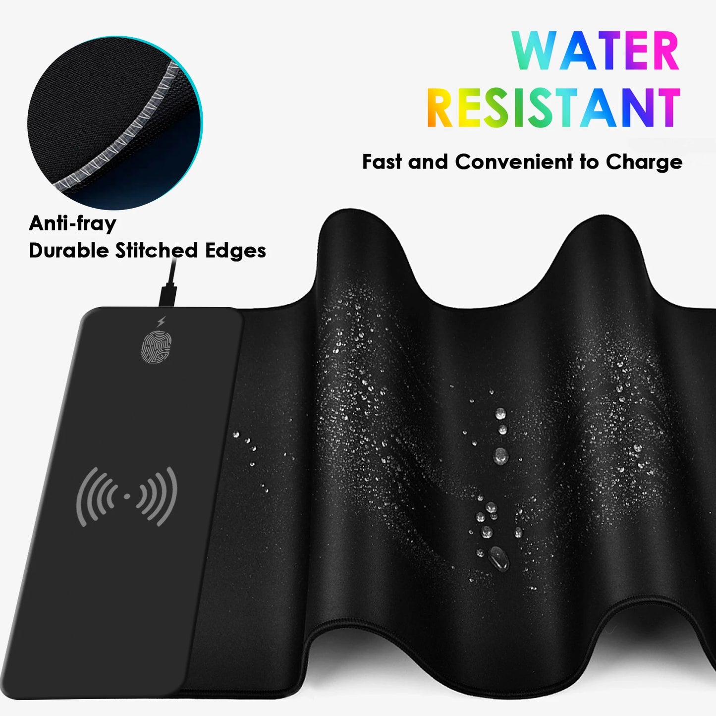 Tapis de Souris Gaming RGB Chargeur Sans Fil 15W XL - GamerZone