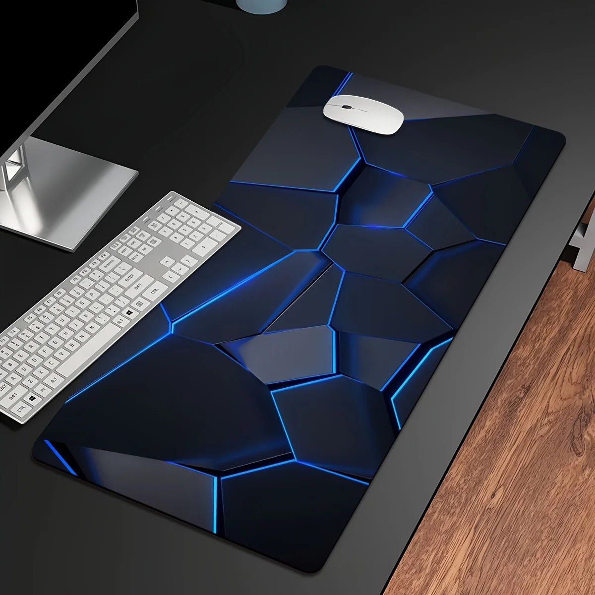 Tapis souris XXL gaming géométrie 3D RGB 8 tailles — GamerZone