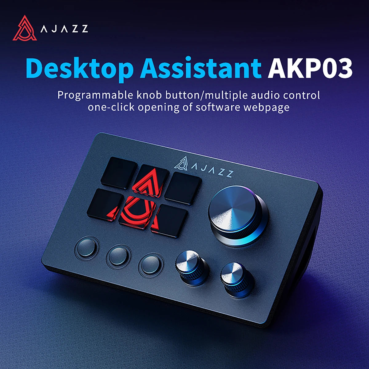 Panneau de Contrôle AJAZZ AKP03 — Clavier Programmable Streaming & Audio