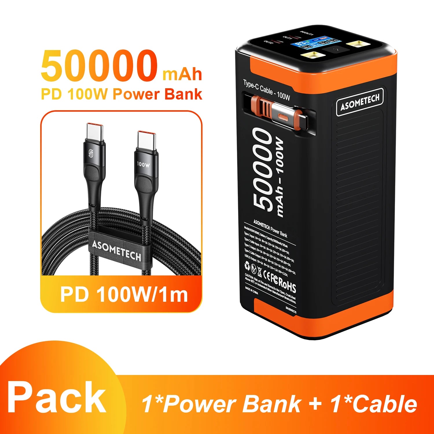 Power Bank Gaming 50000mAh — Charge Rapide 100W - GamerZone