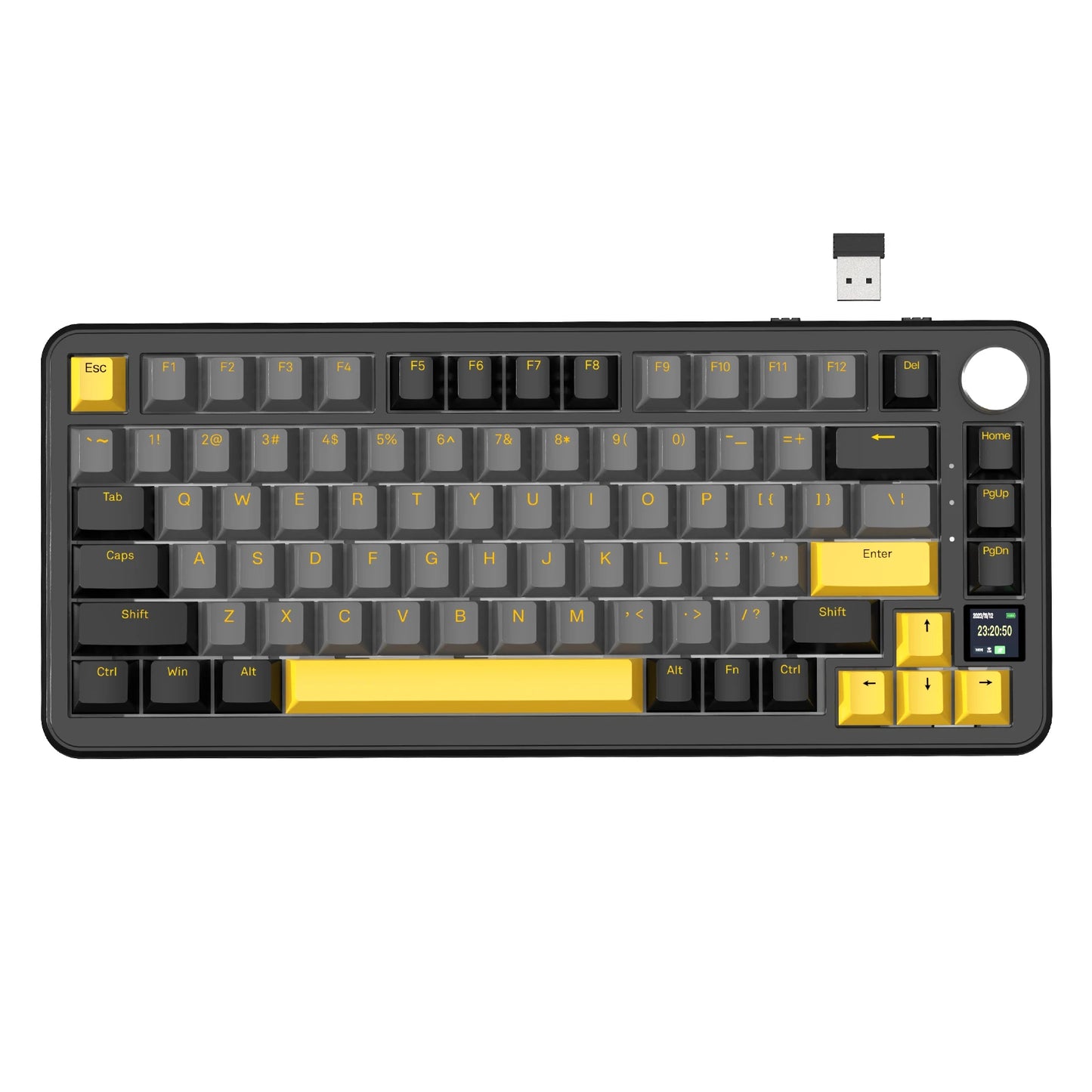 Clavier Mécanique Attack Shark X85Pro - 75% Écran Hot-Swap Sans Fil RGB