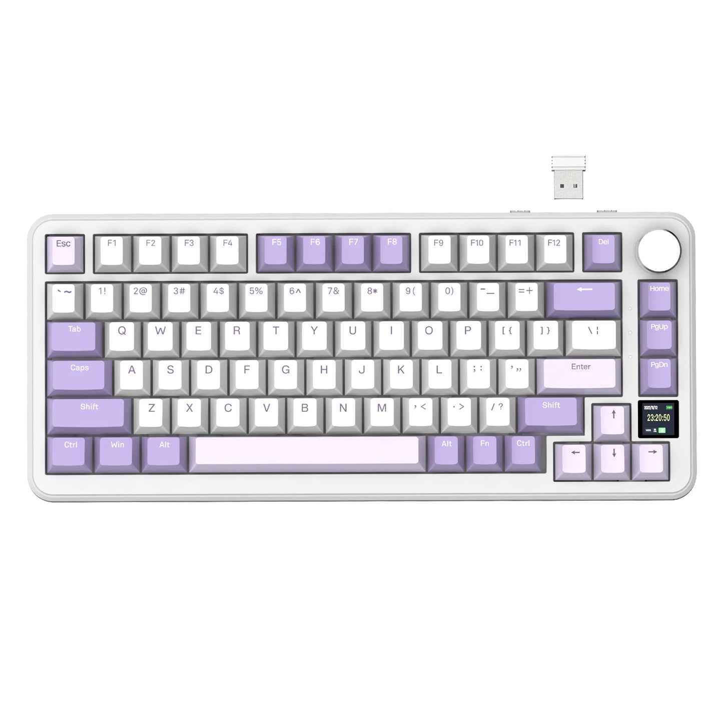Clavier Mécanique Attack Shark X85Pro - 75% Écran Hot-Swap Sans Fil RGB