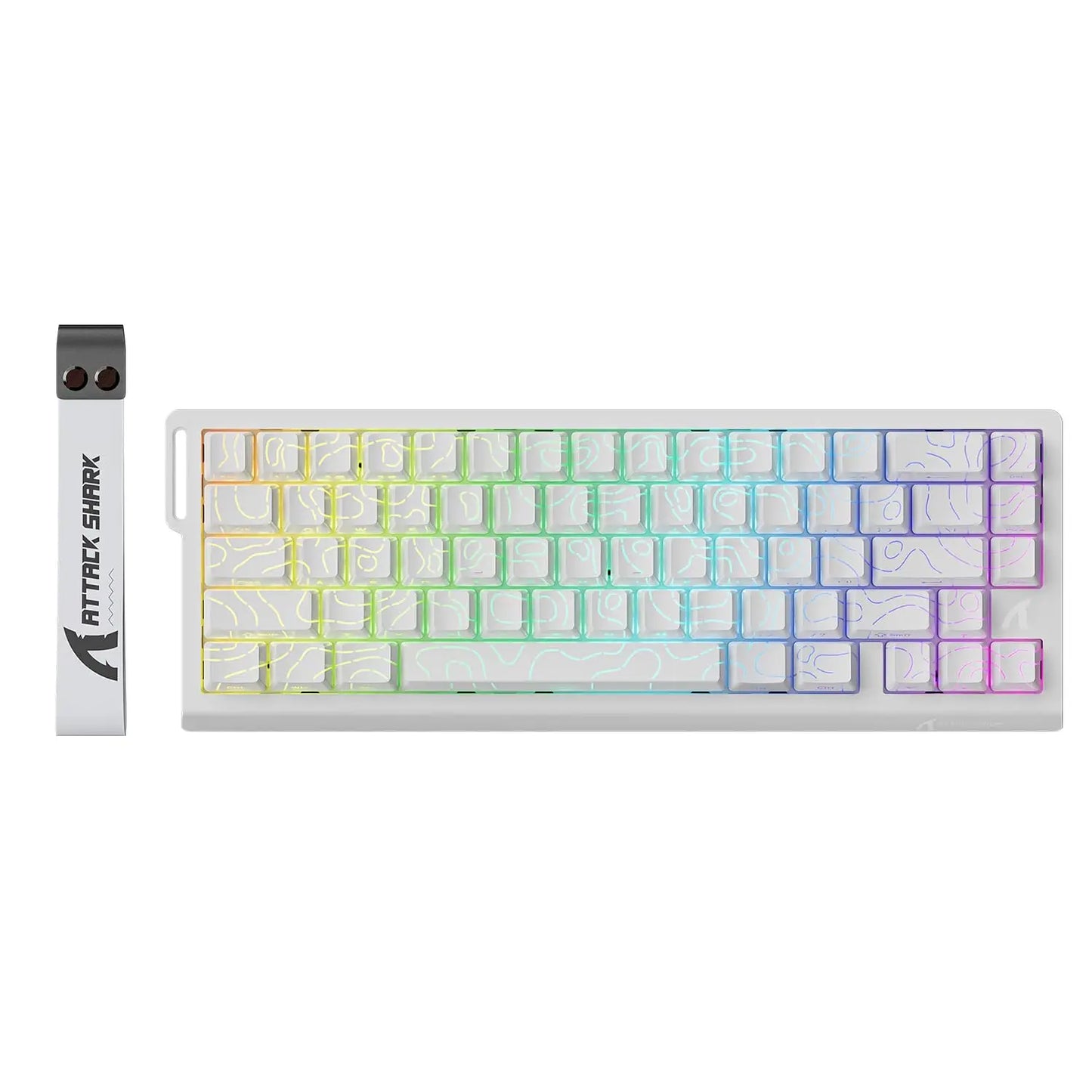 Clavier Mécanique Gaming Attack Shark X68 HE – 60% Rapid Trigger – Switch Magnétique Hall Effect – 8000Hz – 0.01mm Précision