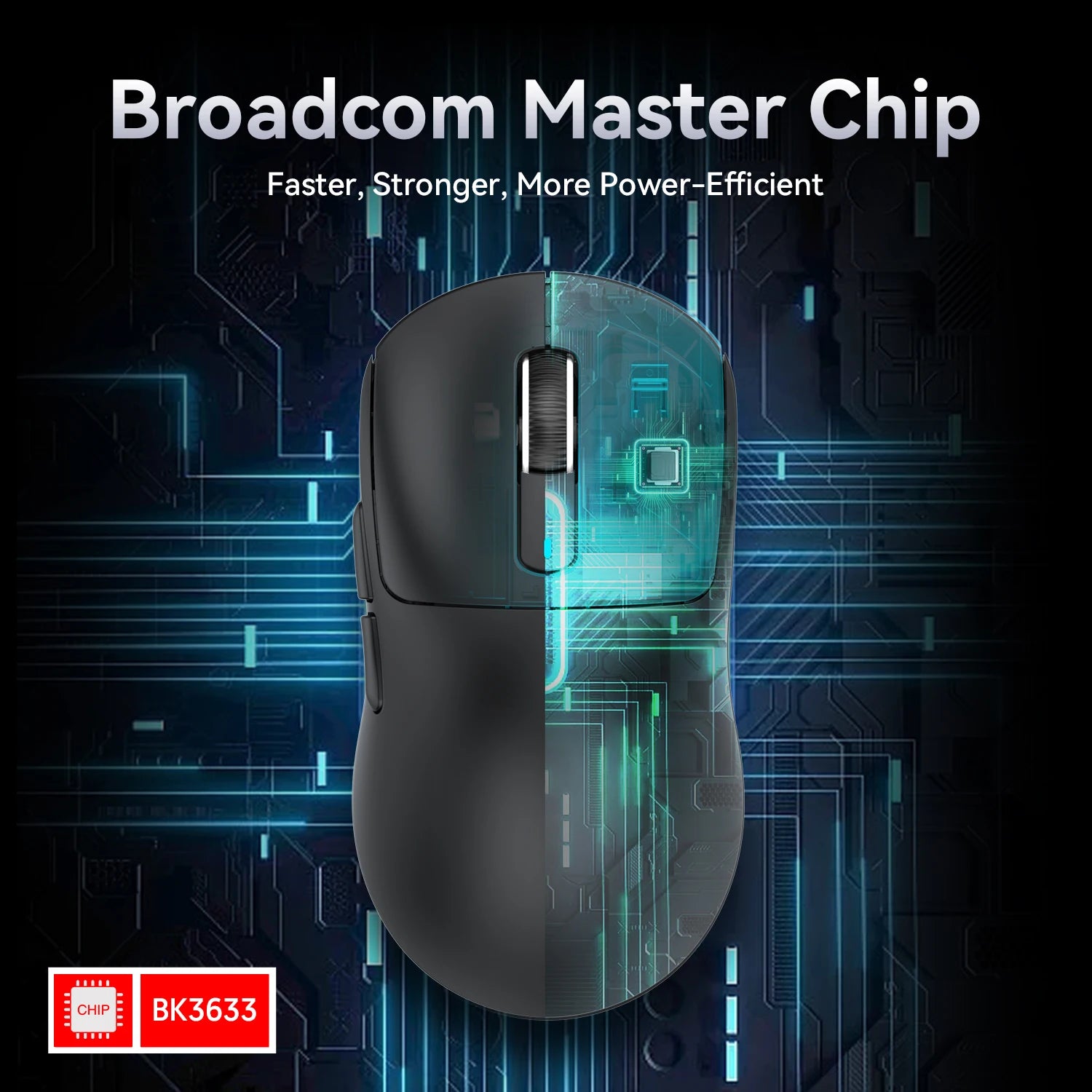 Souris Gaming Sans Fil Attack Shark X3 – Tri-Mode 2.4G/BT/Filaire – Capteur PAW3395 – 49g Ultra Légère – 200H Autonomie - GamerZone