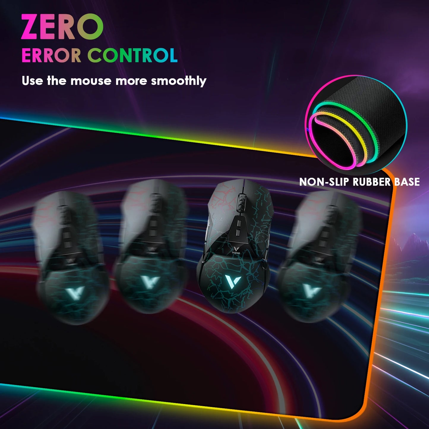 Tapis de Souris Gaming RGB Chargeur Sans Fil 15W XL - GamerZone