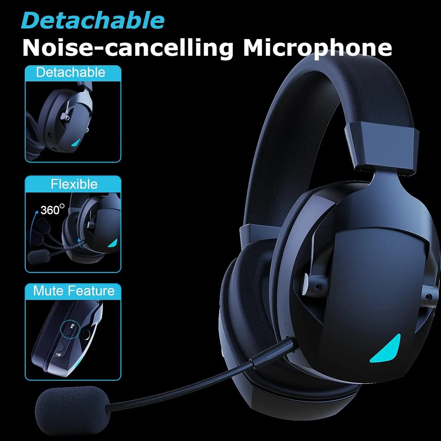 Casque Gaming Sans Fil 3 - en - 1 — Bluetooth / PC / PS4 / PS5 / Xbox - GamerZone