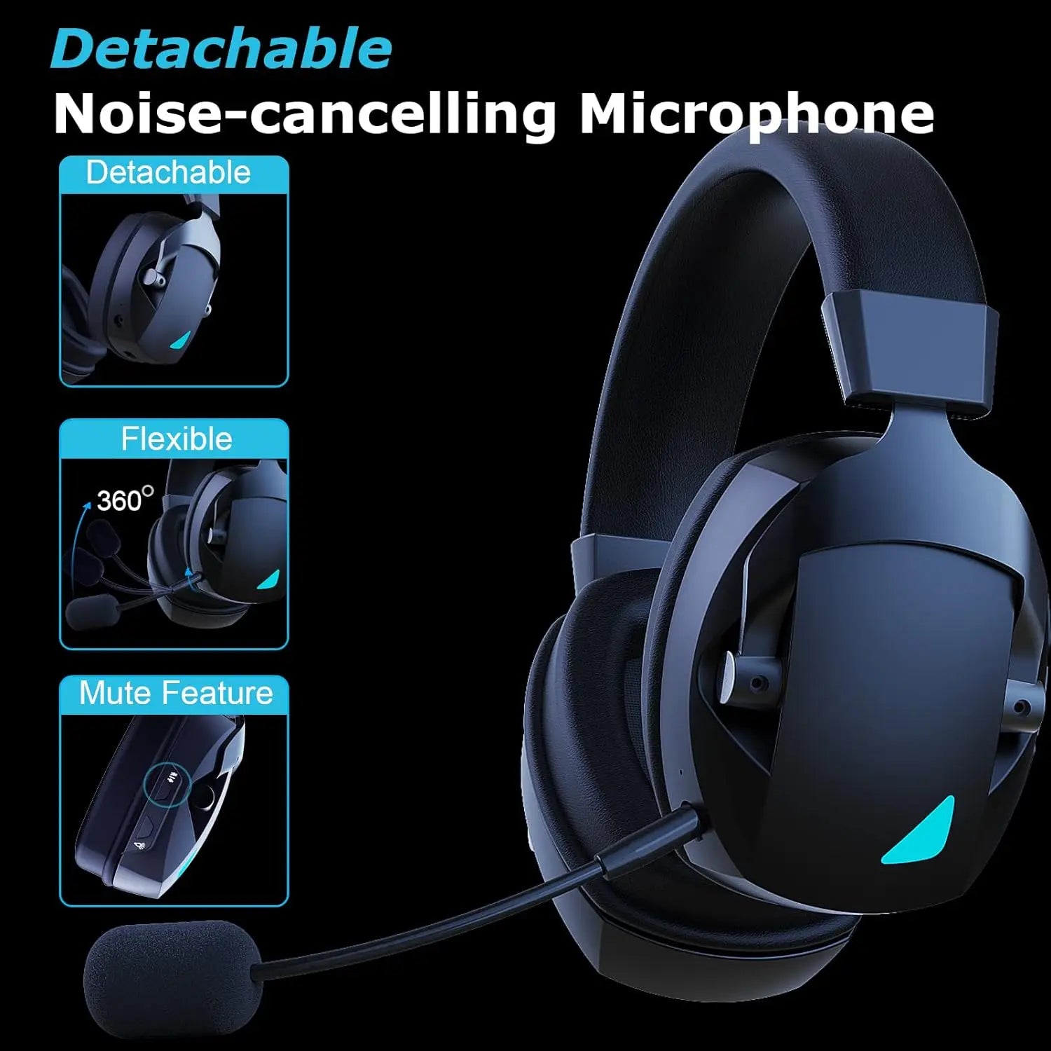 Casque Gaming Sans Fil 3 - en - 1 — Bluetooth / PC / PS4 / PS5 / Xbox - GamerZone
