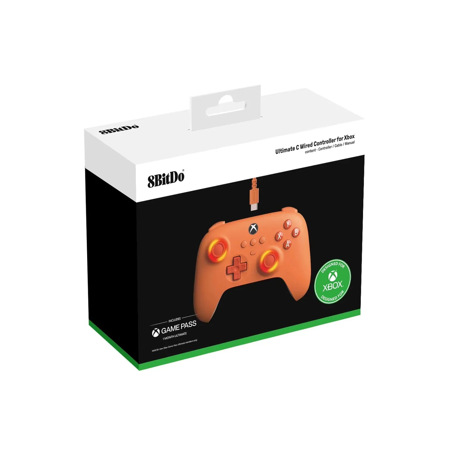 Manette Xbox Filaire 8BitDo Ultimate C — Hall Effect / RGB / Xbox & PC - GamerZone