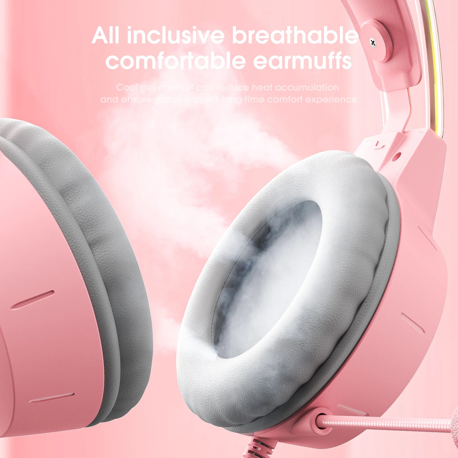 Casque gaming oreilles de chat RGB surround — PC PS4 Xbox GamerZone