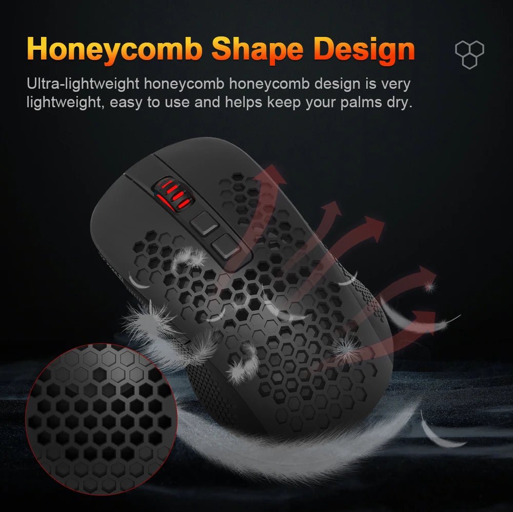 Souris Gaming Sans Fil Redragon RGB — Bluetooth / 2.4G / Filaire - GamerZone
