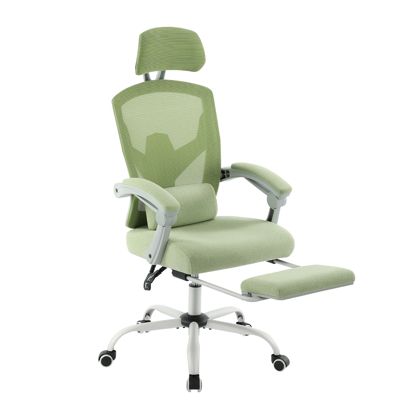 Chaise Ergonomique Gaming JHK — Dossier Haut Maille, Repose-pieds, Soutien Lombaire - GamerZone