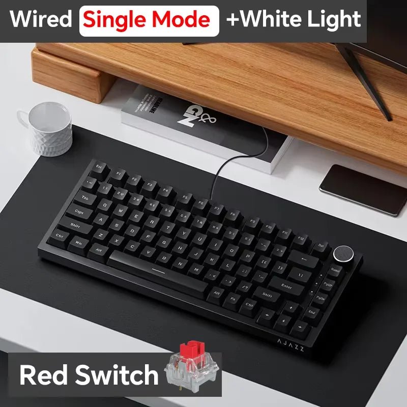 Clavier Mécanique Gaming Bluetooth Ajazz AK820 RGB 75% - GamerZone