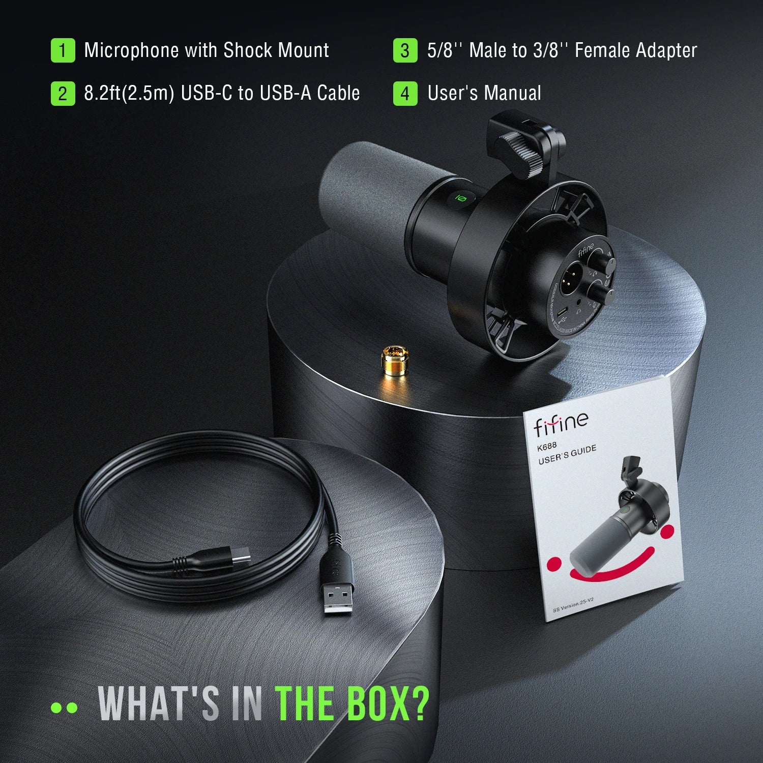 Microphone Gaming FIFINE K688 — USB & XLR, Streaming, Podcast, PC PS4 PS5 - GamerZone