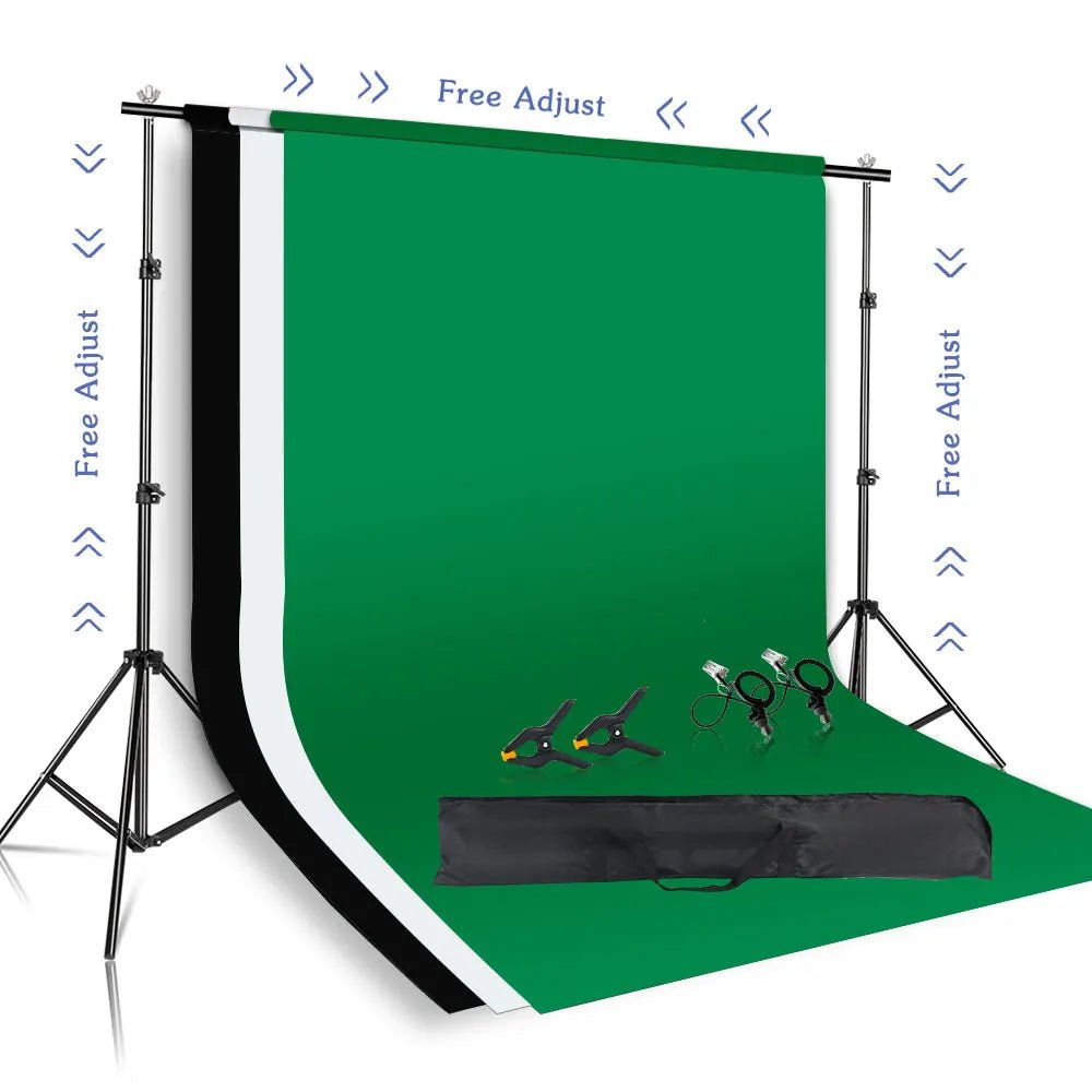 Fond vert streaming chromakey kit support 2x2m 2x3m — GamerZone