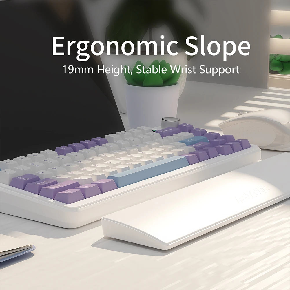 Repose-Poignet Gaming Clavier — Mousse à Mémoire de Forme, Base Antidérapante, 81 Touches