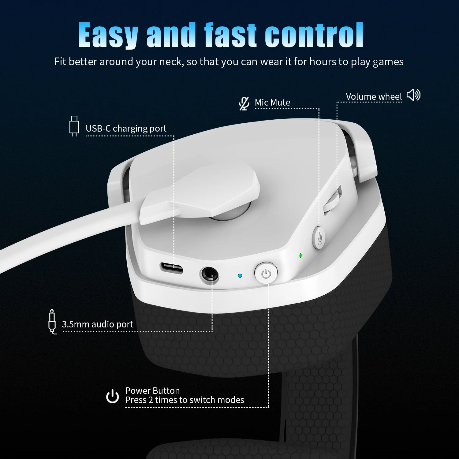 Casque Gaming Sans Fil NUBWO G06 — 100h Autonomie Bluetooth - GamerZone