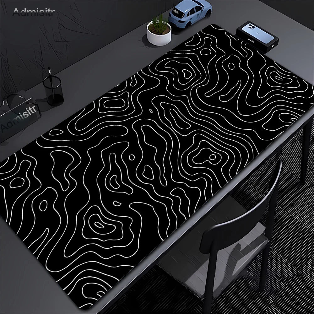 Tapis de Souris Gaming XXL Strata Liquid — Bords Cousus - GamerZone