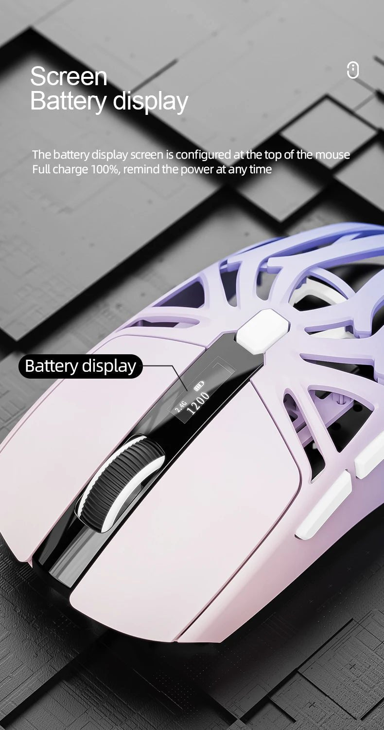 SMAILWOLF RS8 – Souris Gaming Sans Fil 10 000 DPI 1000 Hz - GamerZone