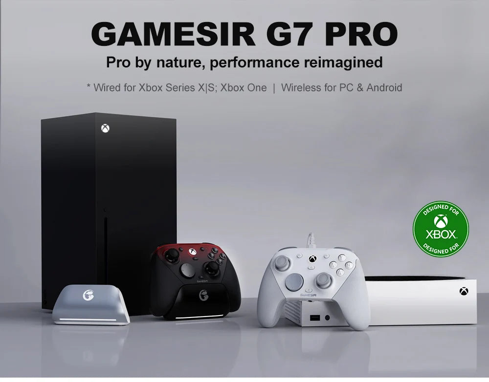 Manette GameSir G7 Pro Xbox - Filaire/Sans Fil PC Android Hall Effect