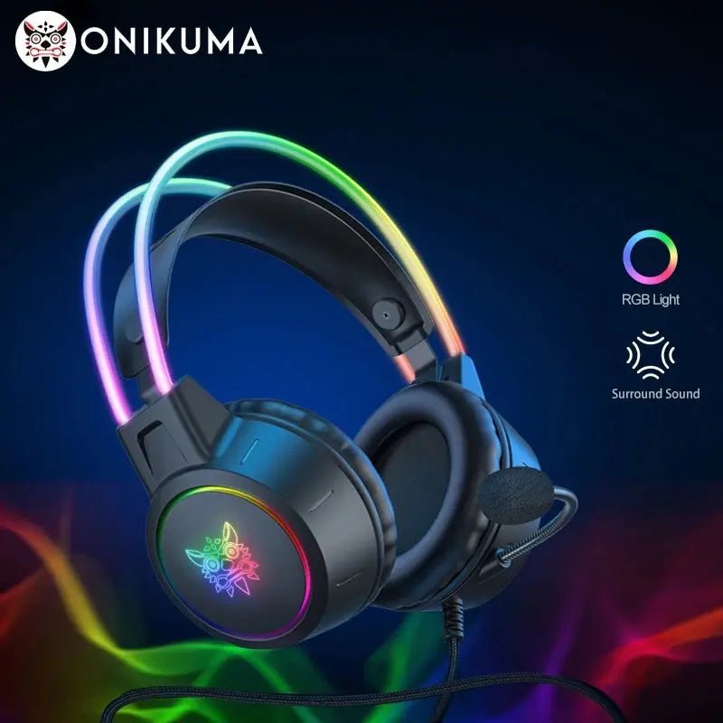 Casque gaming oreilles de chat RGB surround — PC PS4 Xbox GamerZone