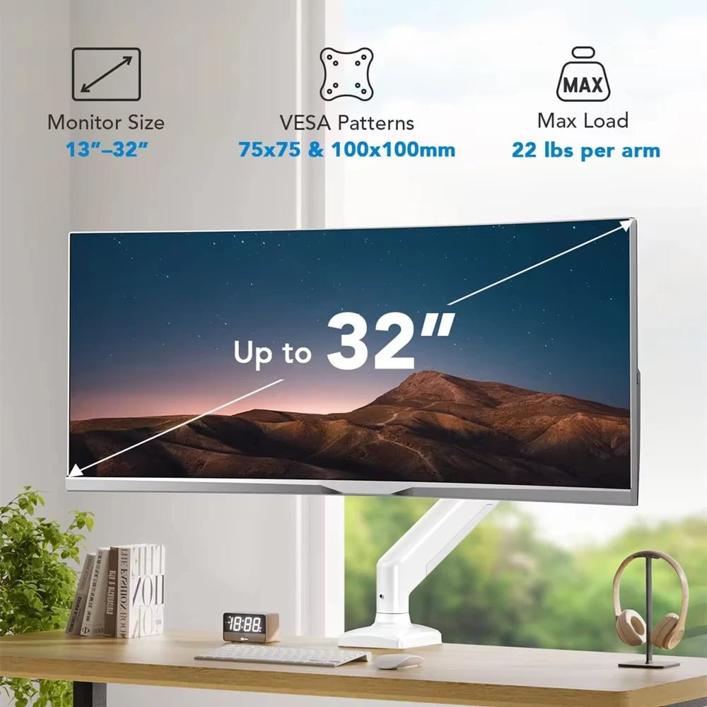 Bras Écran Simple Gaming — Support Moniteur 13-32" - GamerZone