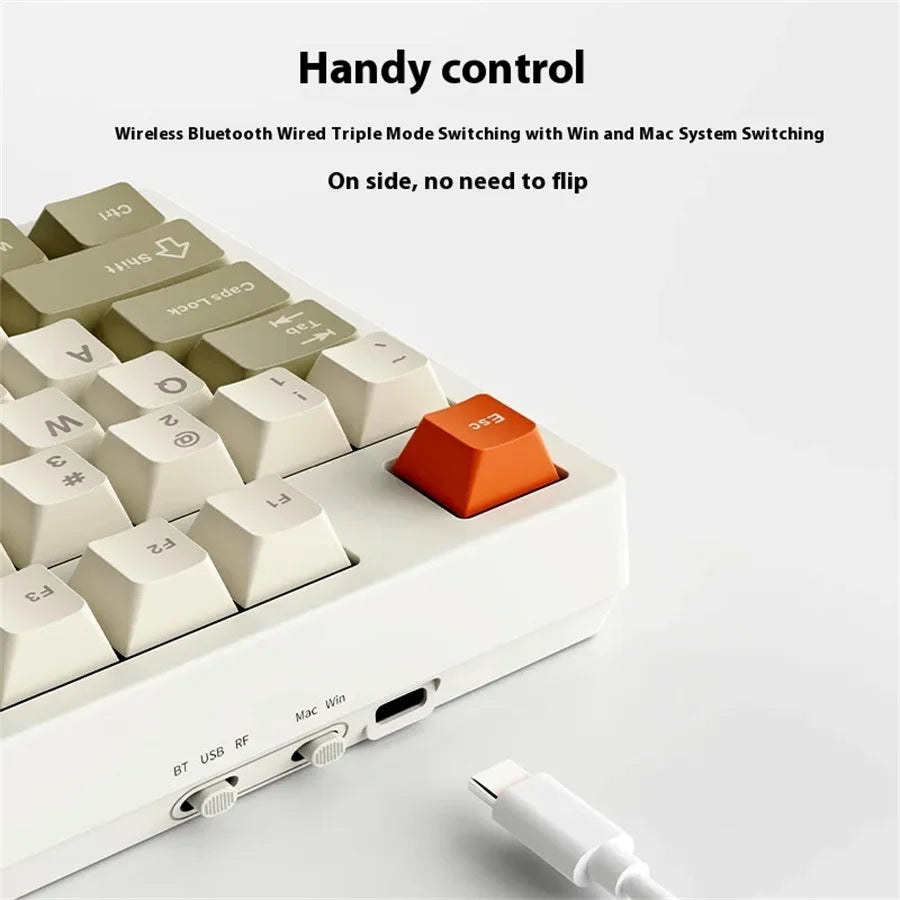 Clavier Mécanique Gaming Ajazz AK35 V3 — 104 Touches Hot-Swap Structure Gasket RGB