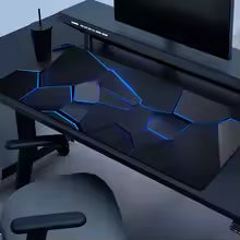 Tapis souris XXL gaming géométrie 3D RGB 8 tailles — GamerZone
