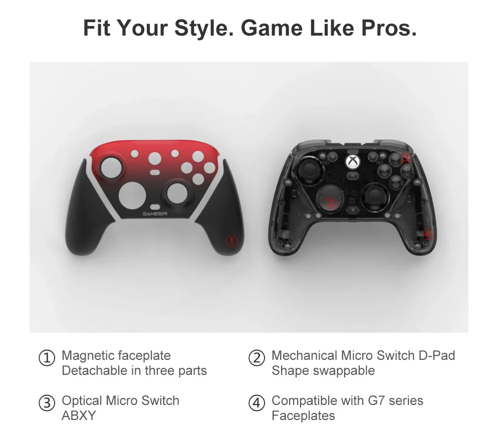 Manette GameSir G7 Pro Xbox - Filaire/Sans Fil PC Android Hall Effect