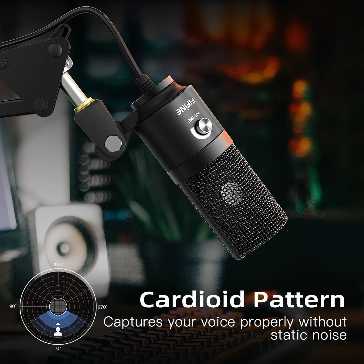 Micro USB FIFINE K669B — Condensateur Studio / Streaming - GamerZone