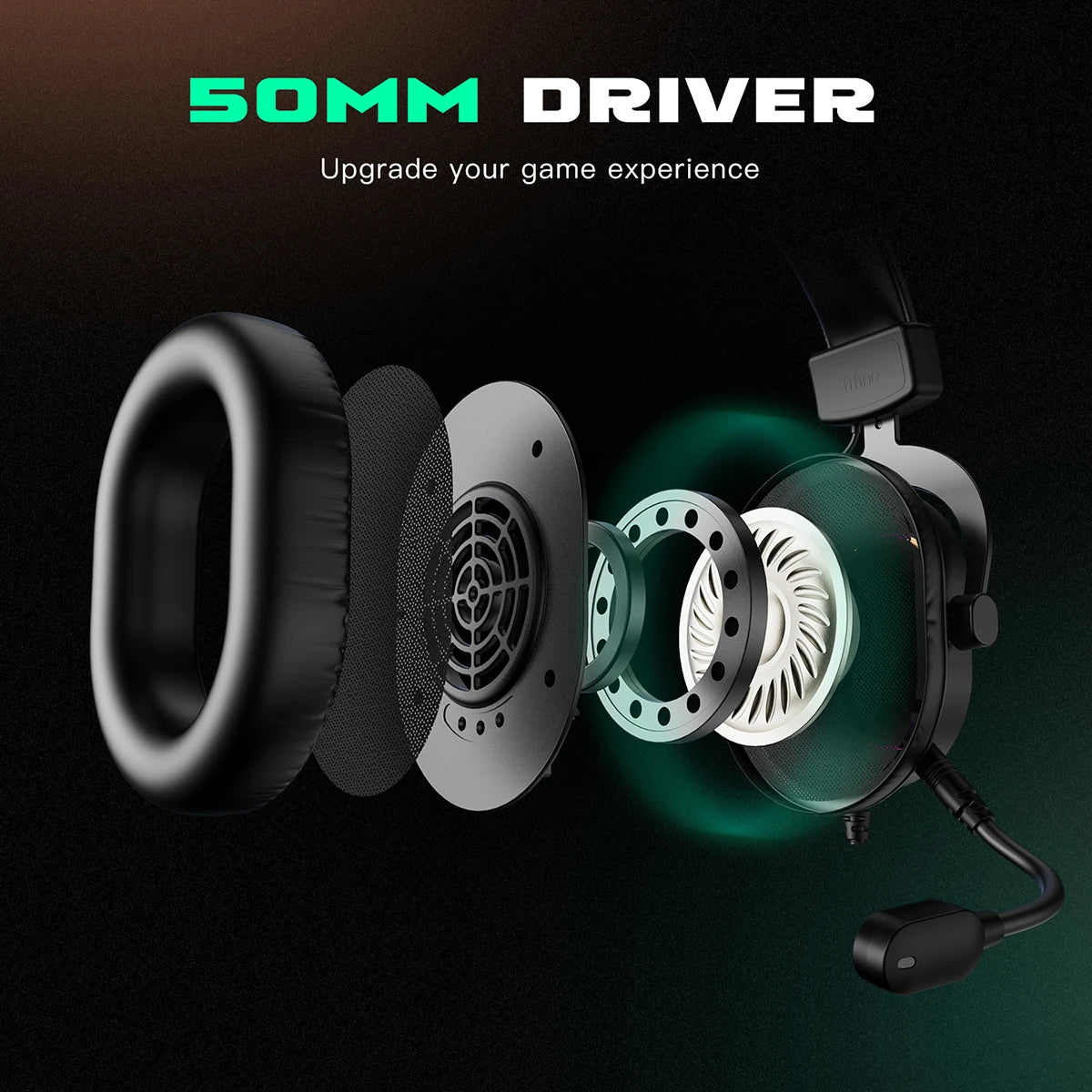 Casque gaming surround 7.1 RGB Fifine — PC PS4 PS5 GamerZone