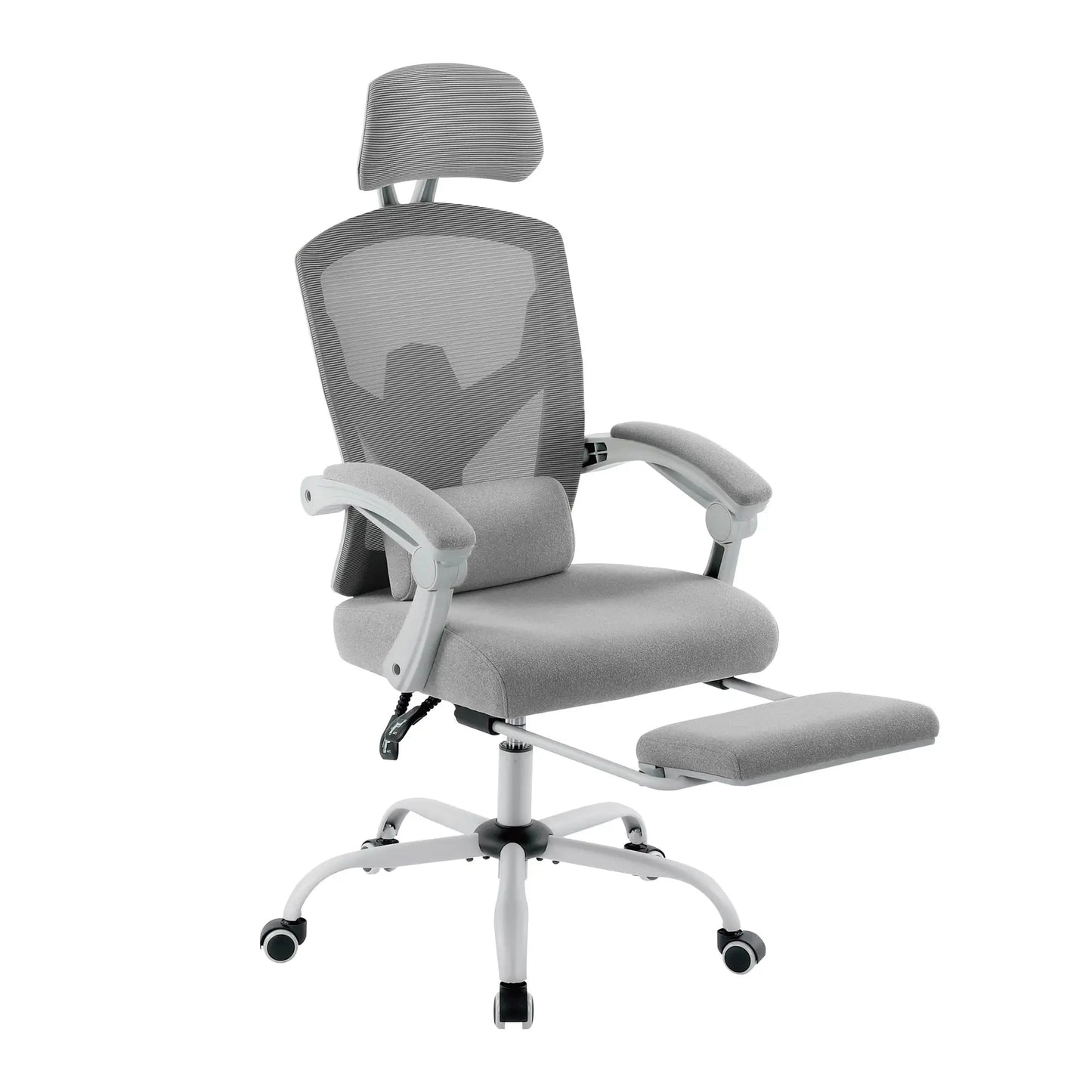 Chaise Ergonomique Gaming JHK — Dossier Haut Maille, Repose-pieds, Soutien Lombaire - GamerZone