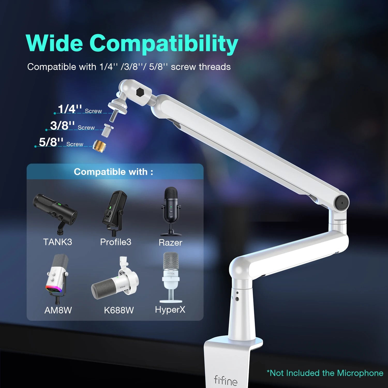 Bras de Micro FIFINE BM88 — Articulé / Gestion Câbles / Studio - GamerZone