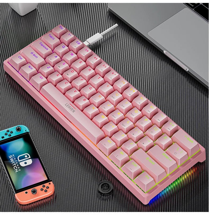 Clavier mécanique gaming compact K620 61 touches RGB Hot-Swap — GamerZone